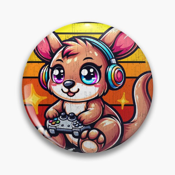 Item preview, Funny Kangaroo Vintage Gamer Videogames Pew Zoo Boys Girls Kids designed and sold by rafaeltto.