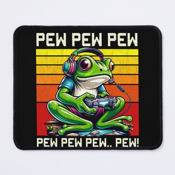 Item preview, Funny Frog Vintage Gamer Videogames Pew Zoo Boys Girls Kids designed and sold by rafaeltto.