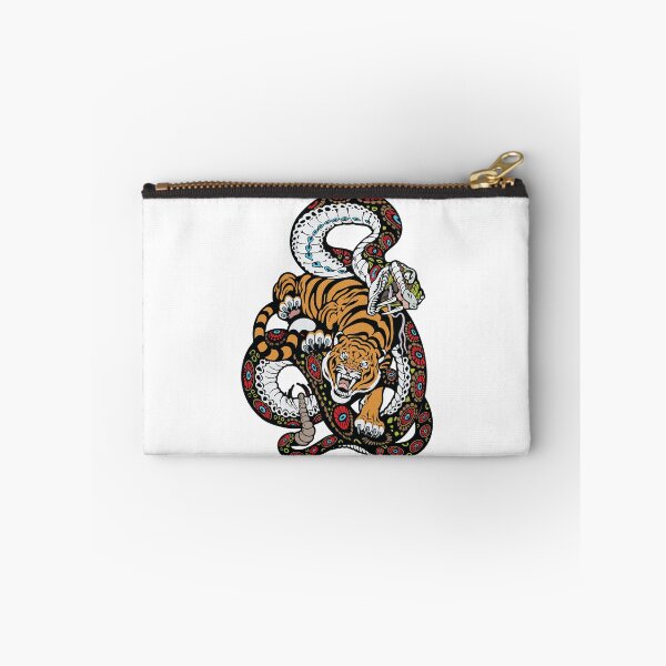 Item preview, Fierce Tiger Fighting Snake Ornate Pop Art designed and sold by RamyGallery.