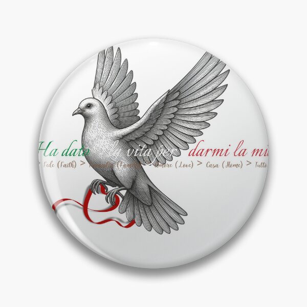 Item preview, mothers day italian style with peace designed and sold by ink sync.