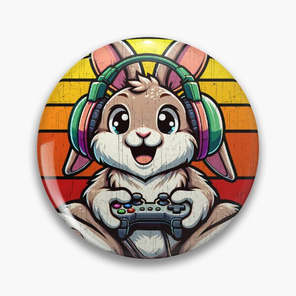 Item preview, Funny Rabbit Bunny Vintage Gamer Videogames Pew Zoo Boys Girls Kids designed and sold by rafaeltto.