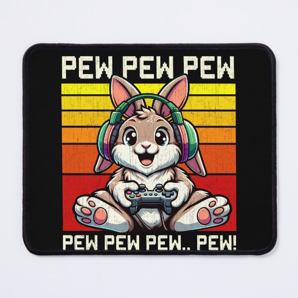 Item preview, Funny Rabbit Bunny Vintage Gamer Videogames Pew Zoo Boys Girls Kids designed and sold by rafaeltto.