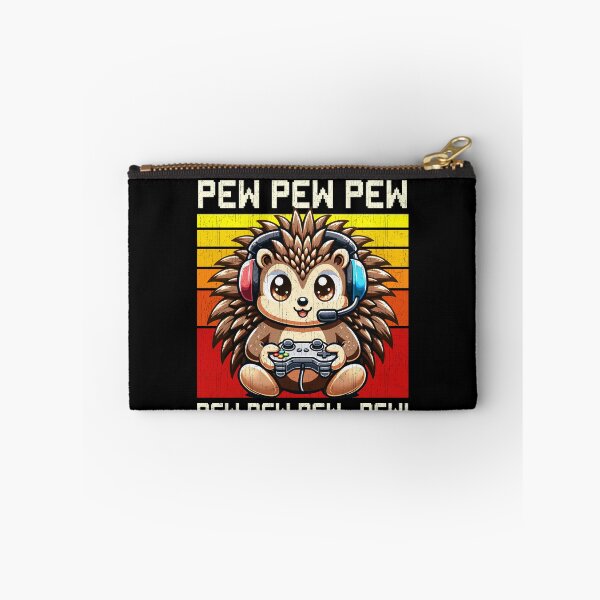 Item preview, Funny Hedgehog Vintage Gamer Videogames Pew Zoo Boys Girls Kids designed and sold by rafaeltto.