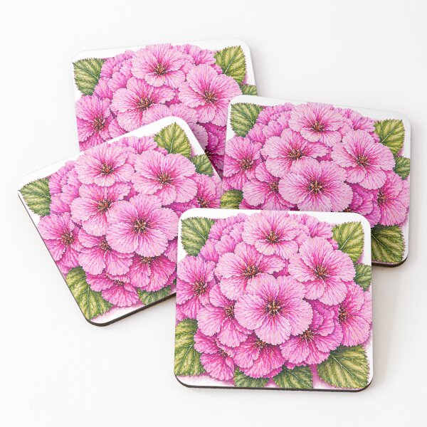 Item preview, Pink Hydrangea Floral Design – Coastal Botanical Aesthetic, Cottagecore Flower Art for Stickers, Phone Cases, Tote Bags & Wall Decor designed and sold by The Salted Lime Cape Cod .