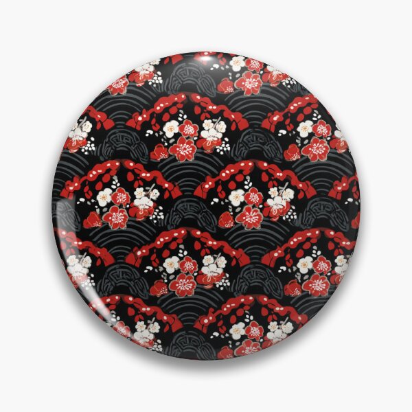 Item preview, Japanese Sakura Blossom & Wave Pattern Design designed and sold by NicolasGlowArt.