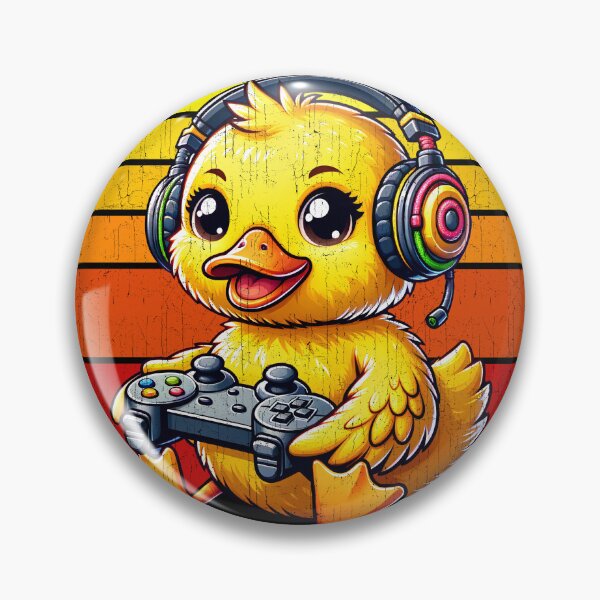 Item preview, Funny Yellow Duck Vintage Gamer Videogames Pew Zoo Boys Girls Kids designed and sold by rafaeltto.