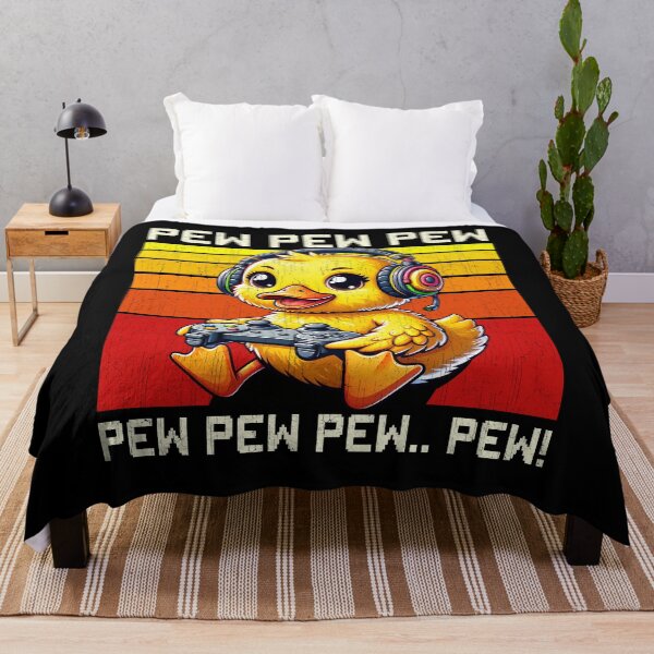Item preview, Funny Yellow Duck Vintage Gamer Videogames Pew Zoo Boys Girls Kids designed and sold by rafaeltto.