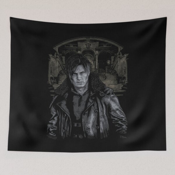 Item preview, Resident Evil 9 Requiem Leon Kennedy Chronic Care Center Rhodes Hill Distressed designed and sold by Power Up Prints.