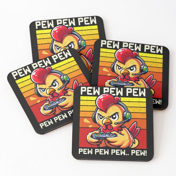 Item preview, Funny Chicken Vintage Gamer Videogames Pew Zoo Boys Girls Kids designed and sold by rafaeltto.