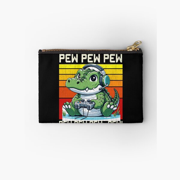 Item preview, Funny Crocodile Vintage Gamer Videogames Pew Zoo Boys Girls Kids designed and sold by rafaeltto.
