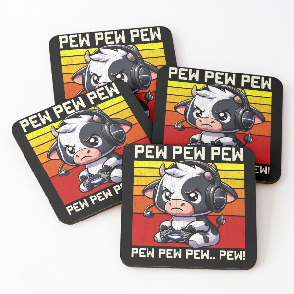 Item preview, Funny Cow Vintage Gamer Videogames Pew Zoo Boys Girls Kids designed and sold by rafaeltto.