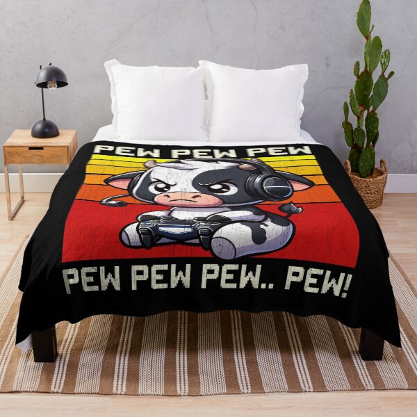 Item preview, Funny Cow Vintage Gamer Videogames Pew Zoo Boys Girls Kids designed and sold by rafaeltto.