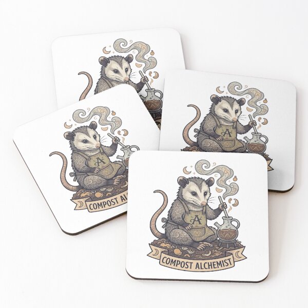 Item preview, Compost Alchemist Opossum designed and sold by higyransel.