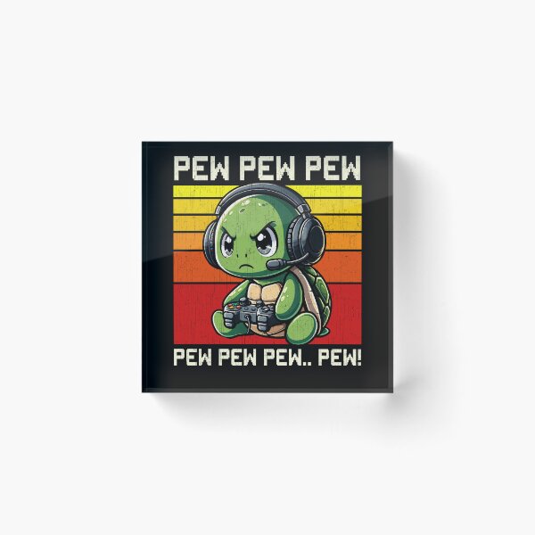Item preview, Funny Turtle Vintage Gamer Videogames Pew Zoo Boys Girls Kids designed and sold by rafaeltto.