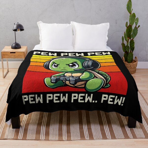 Item preview, Funny Turtle Vintage Gamer Videogames Pew Zoo Boys Girls Kids designed and sold by rafaeltto.