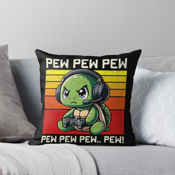 Item preview, Funny Turtle Vintage Gamer Videogames Pew Zoo Boys Girls Kids designed and sold by rafaeltto.