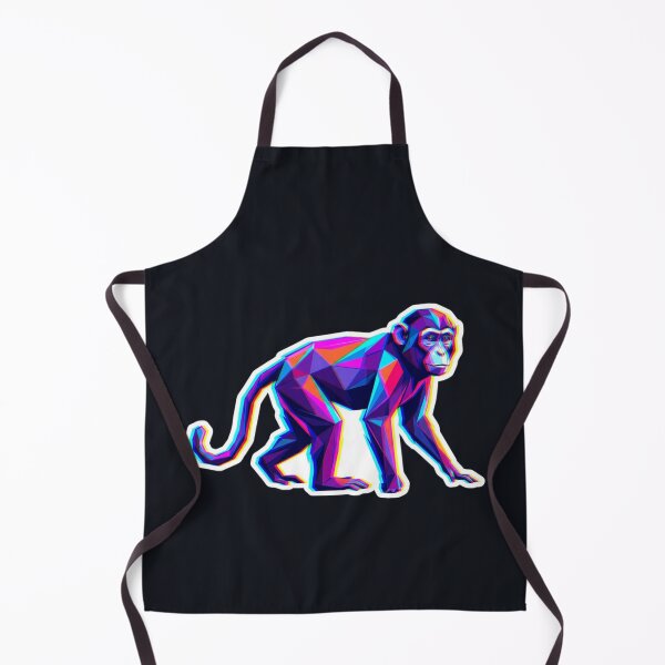 Item preview, Chimpanzee Low Poly Sticker – Colorful Vector Art for Geometry Fans designed and sold by bsbd-action.