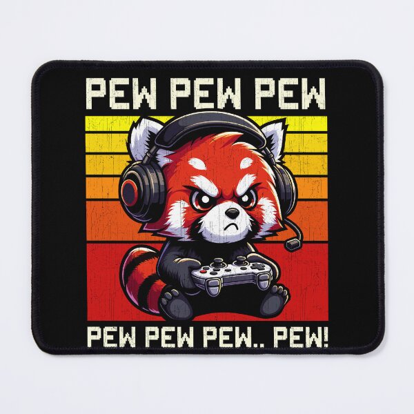 Item preview, Funny Red Panda Vintage Gamer Videogames Pew Zoo Boys Girls Kids designed and sold by rafaeltto.