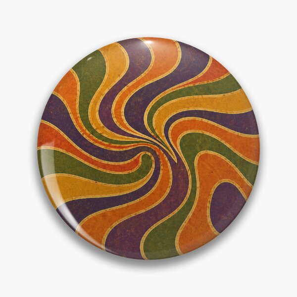 Item preview, Psychedelic Flow – Retro 70s Abstract Waves designed and sold by AMANINA.STORE.