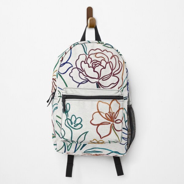 Item preview, Colorful Continuous Line Floral Bouquet Illustration designed and sold by PixorStudio.