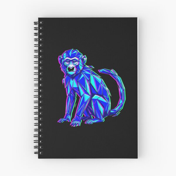 Item preview, Electric Blue Ape Sticker – Geometric Art Decal for Tech Decoration designed and sold by bsbd-action.
