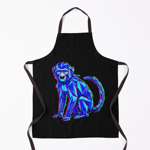 Item preview, Electric Blue Ape Sticker – Geometric Art Decal for Tech Decoration designed and sold by bsbd-action.