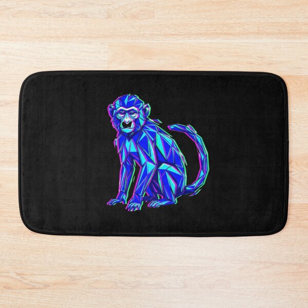 Item preview, Electric Blue Ape Sticker – Geometric Art Decal for Tech Decoration designed and sold by bsbd-action.