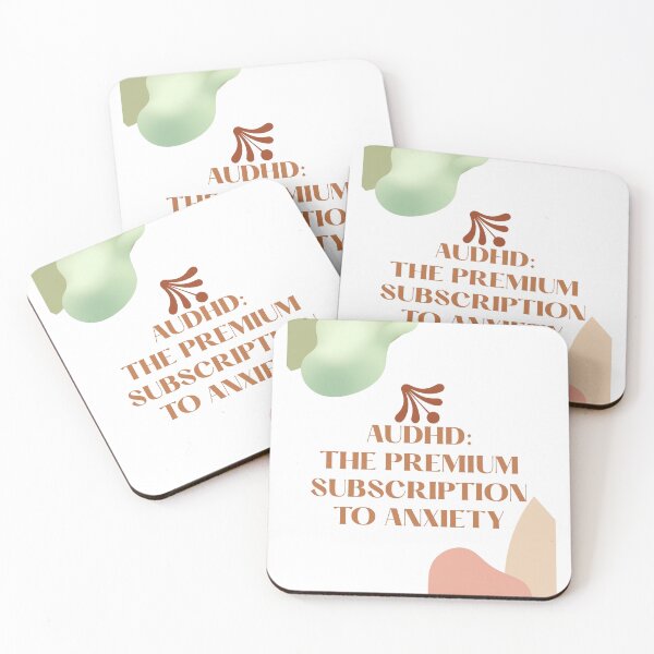 Item preview, AuDHD Premium Subscription to Anxiety Funny Quote designed and sold by MaxfordStudio.