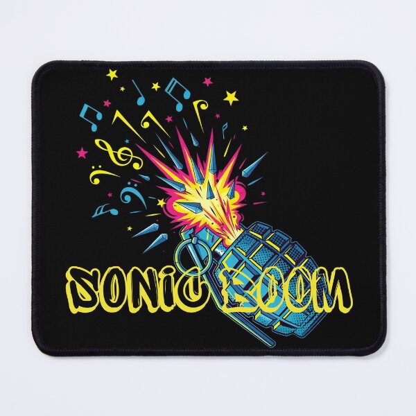Item preview, Sonic Boom – Explosive Music Grenade Neon Pop Art designed and sold by CrimsonChords.