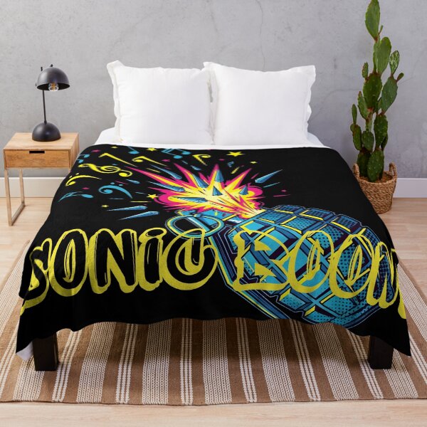 Item preview, Sonic Boom – Explosive Music Grenade Neon Pop Art designed and sold by CrimsonChords.