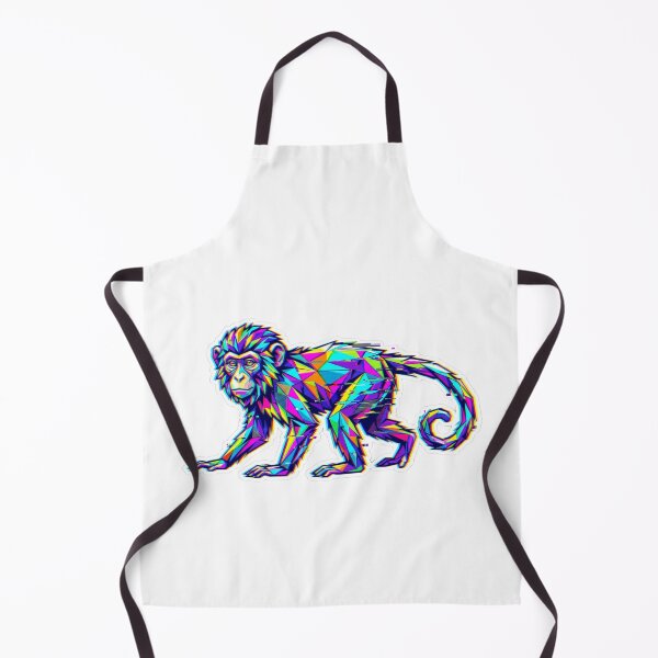 Item preview, Multicolor Glitch Monkey Sticker – Psychedelic Monkey Art for Creative Minds designed and sold by bsbd-action.