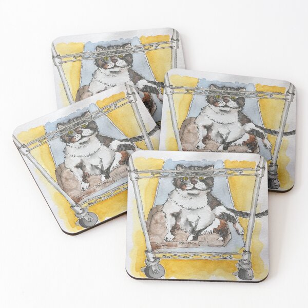 Item preview, Fat Tabby Helping in the Kitchen designed and sold by dkatiepowellart.