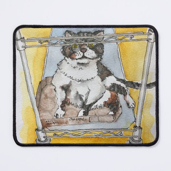Item preview, Fat Tabby Helping in the Kitchen designed and sold by dkatiepowellart.