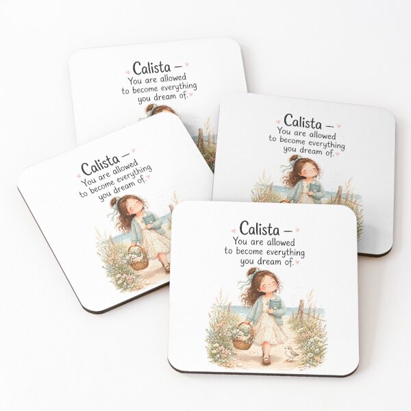 Item preview, Calista Personalized Inspirational Girl Seaside Dreams Quote Art designed and sold by LoveNurseries.