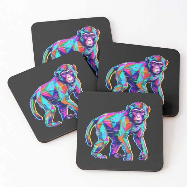 Item preview, Retro Glitch Monkey Sticker – Vintage TV Style Decal for Vintage Lovers designed and sold by bsbd-action.
