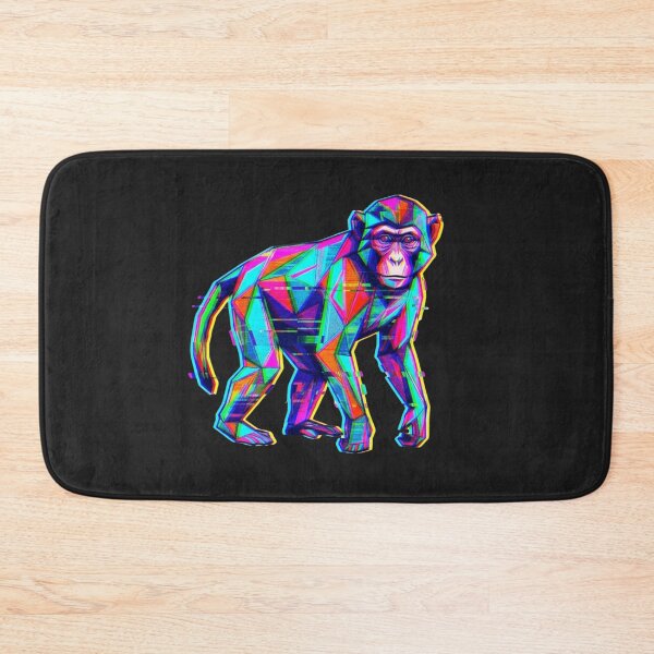 Item preview, Retro Glitch Monkey Sticker – Vintage TV Style Decal for Vintage Lovers designed and sold by bsbd-action.