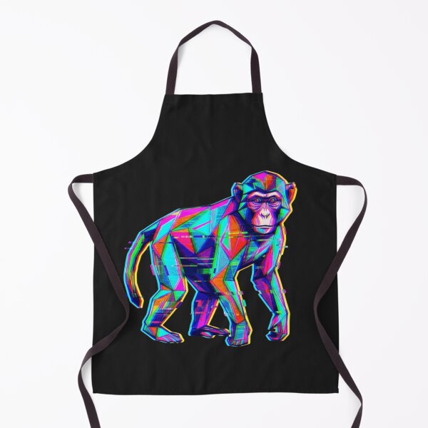Item preview, Retro Glitch Monkey Sticker – Vintage TV Style Decal for Vintage Lovers designed and sold by bsbd-action.