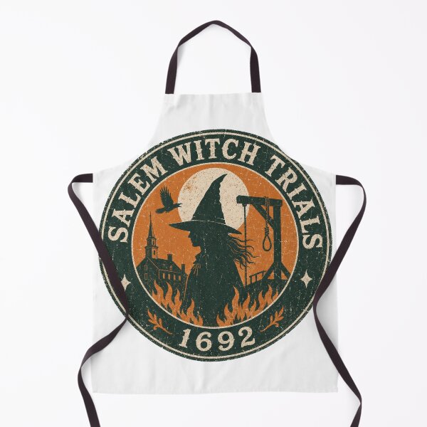 Item preview, Salem Witch Trials 1692 Vintage Badge Halloween True Crime Dark History Witch Gift designed and sold by Amnesia-Proto.