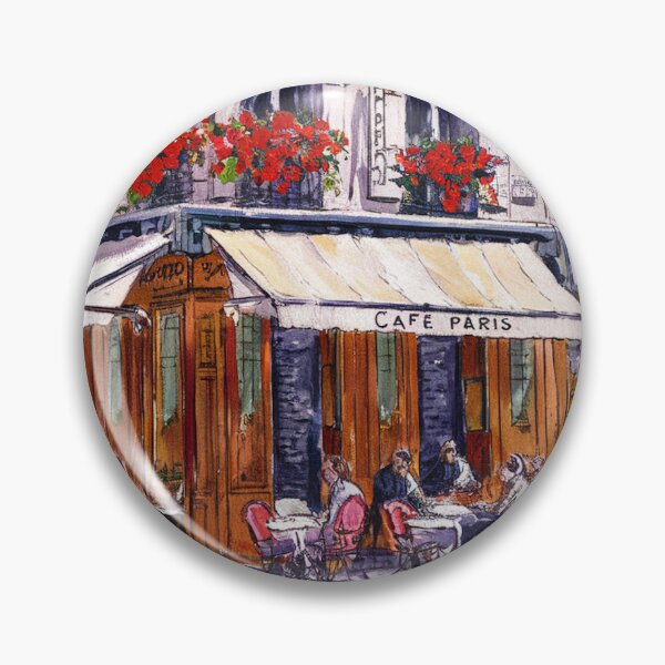 Item preview, Paris-Inspired Café Art | French Corner Restaurant Wall Print designed and sold by CARRAANN.