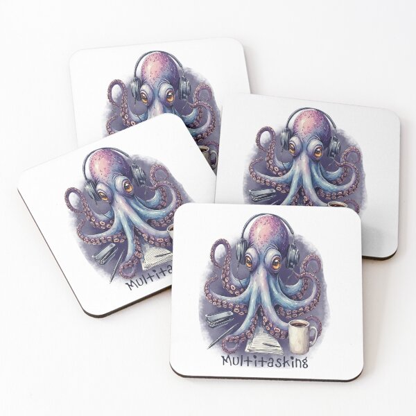 Item preview, Multitasking Octopus designed and sold by Not Quite Sentient.