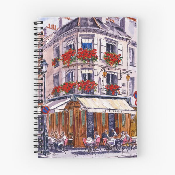 Item preview, Paris-Inspired Café Art | French Corner Restaurant Wall Print designed and sold by CARRAANN.