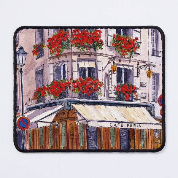 Item preview, Paris-Inspired Café Art | French Corner Restaurant Wall Print designed and sold by CARRAANN.