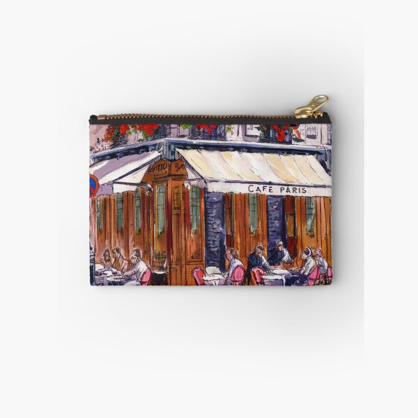 Item preview, Paris-Inspired Café Art | French Corner Restaurant Wall Print designed and sold by CARRAANN.