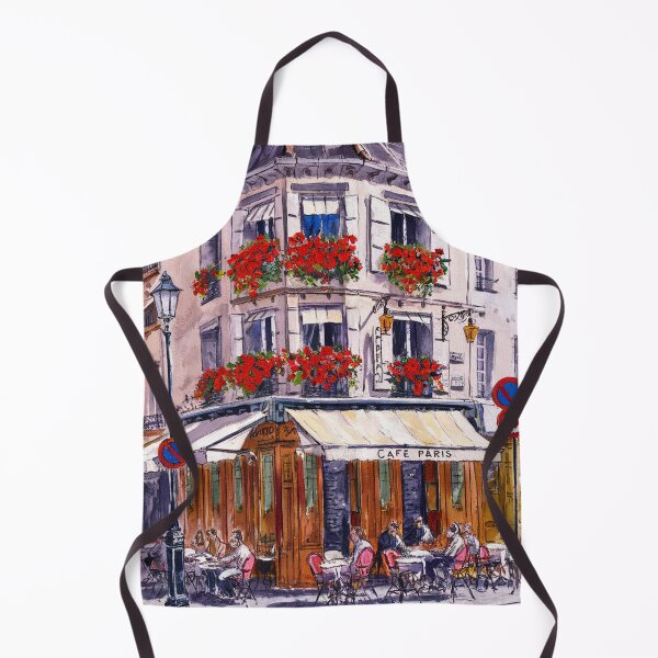 Item preview, Paris-Inspired Café Art | French Corner Restaurant Wall Print designed and sold by CARRAANN.