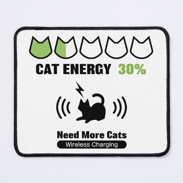 Item preview, Cat Energy 30% - Funny Cat Battery Charge Design designed and sold by AckeeWolf.
