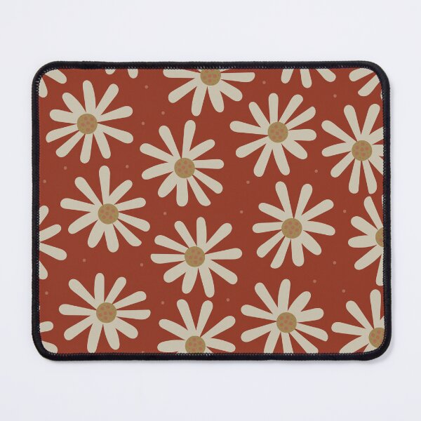 Item preview, Cute Daisy Toss Pattern On Japandi Red. designed and sold by SalsySafrano.
