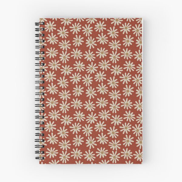 Item preview, Cute Daisy Toss Pattern On Japandi Red. designed and sold by SalsySafrano.