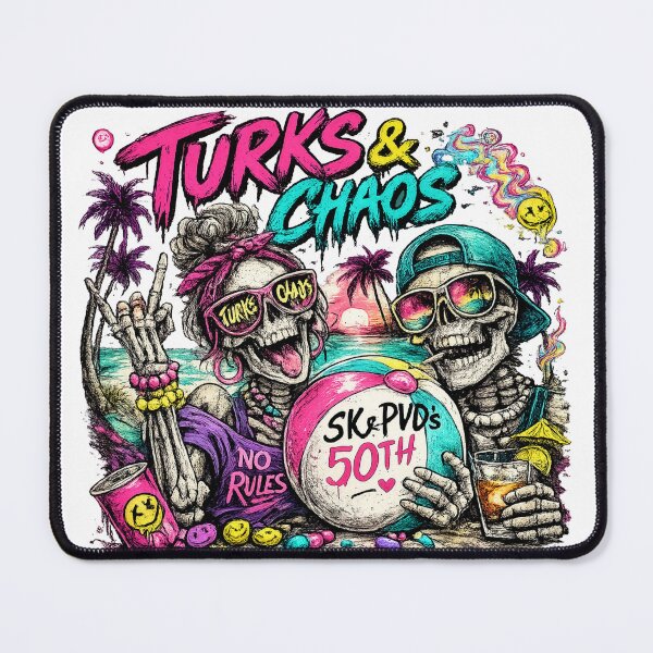 Item preview, Turks & Chaos Birthday Bash designed and sold by SubSonic Shirts.