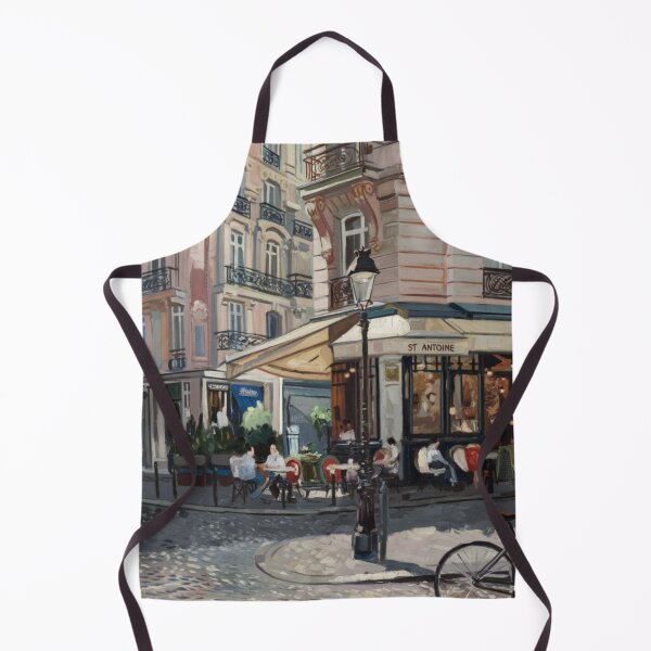 Item preview, Paris Corner Café | Impressionist Street Scene designed and sold by CARRAANN.
