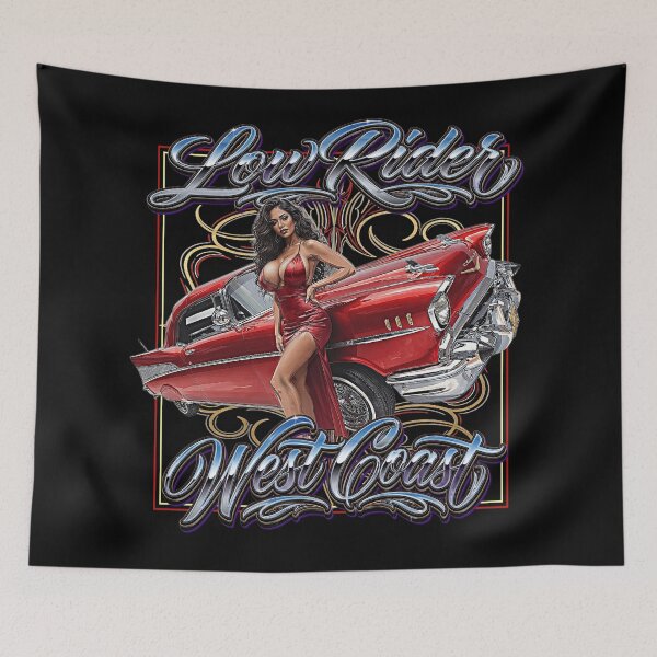 Item preview, 1957 57 Chevy Lowrider oldies Chicano Cholo Latino West Coast Style Art designed and sold by AGED Limited.